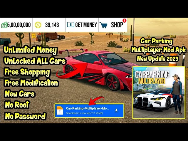 Car Parking Multiplayer Mod Apk Unlimited Money & All Cars 2023