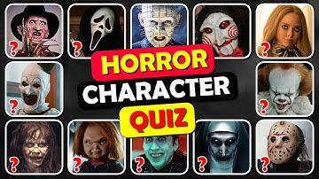 Guess the Horror Character Quiz 😱🔪 Chucky, Ghostface, Pennywise & More