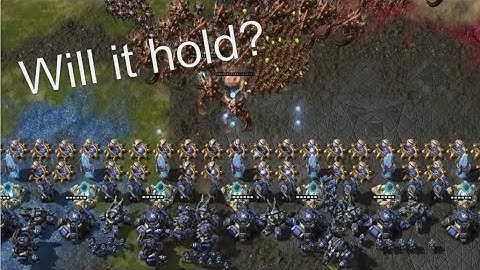 Protoss & Terran wall vs. zerg ball