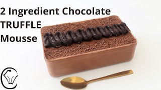 ONLY 2 Ingredients in TOTAL Chocolate Truffle Mousse Dessert Box Eggless - NO Gelatine