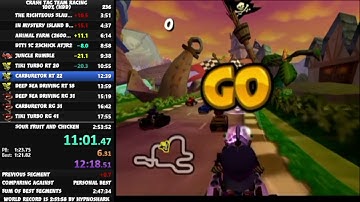 Crash Tag Team Racing 100% Speedrun 2:53:10