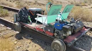 Rail cart - Fails & Throttle up on abandoned railroad  - compilation