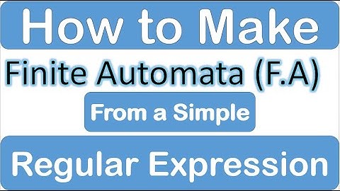Conversion of Regular Expression to Finite Automata | FA Conversion | T.O.A
