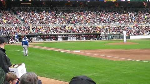 First Ever Pitch @ Target Field