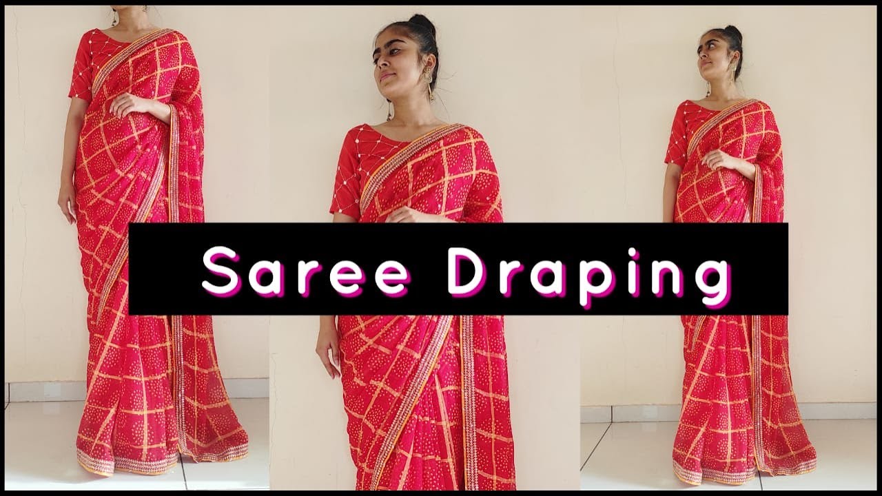 Nivi Drape | Easy Saree Draping Tutorial | How to Drape Saree for ...