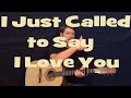 I Just Called to Say I Love You (Stevie Wonder) Easy Guitar Lesson Strum Chord How to Play Tutorial