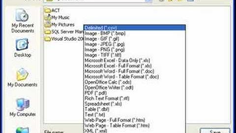 Stonefield Query: Output Options