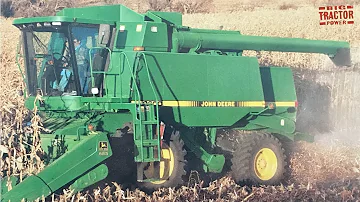 Kolik bušlů pojme traktor JD 9500?
