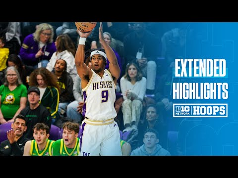 Oregon at Washington | EXTENDED HIGHLIGHTS | Big Ten Basketball | 01/26/2026