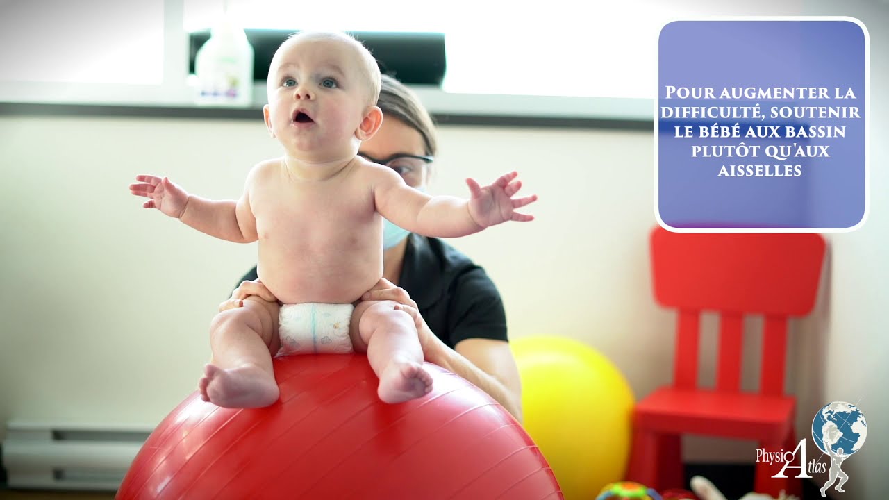 Exercice Readaptation Pediatrie Renforcement Reactions Equilibre Assis Sur Ballon Youtube