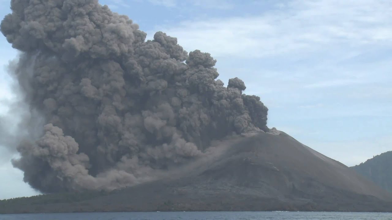 Spectacular Explosive Eruptions at Anak Krakatau Krakatoa  