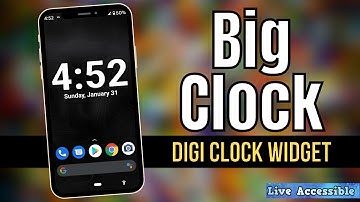 #LiveAccessible HUGE Android Clock Widget | Digi Clock for Low Vision, Seniors, Visually & Impaired