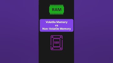 Vluchtig versus niet-vluchtig geheugen | Eenvoudig uitgelegd #geheugen #vluchtig #niet-vluchtig