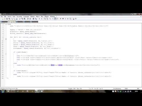 PHP and MySQL 14 - Changing Options on Log On