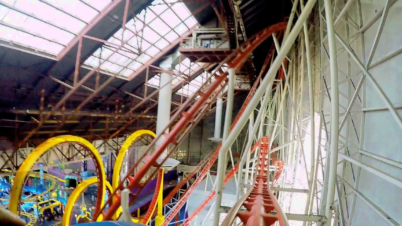 Mindbender Front Seat On Ride Hd Pov Galaxyland Amusement Park Youtube