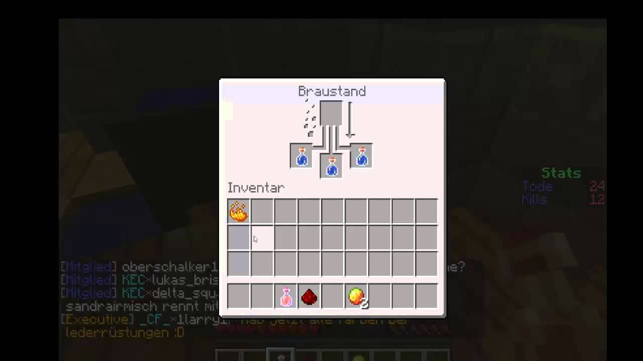 Update New Minecraft Feuerresistenz Trank brauen german TuT