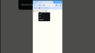 input tag types in html || list suggest in input tag #css #html #coding
