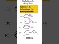 Basic Strength Comparison #chemistry #jeemains #neet #jee