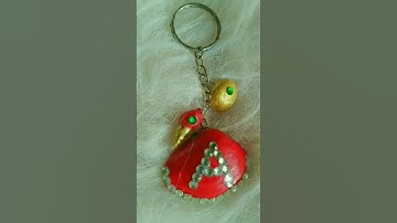 DIY Sea Shell keychain 😱 #shots #youtubeshorts #viral #keychain #diy #seashell