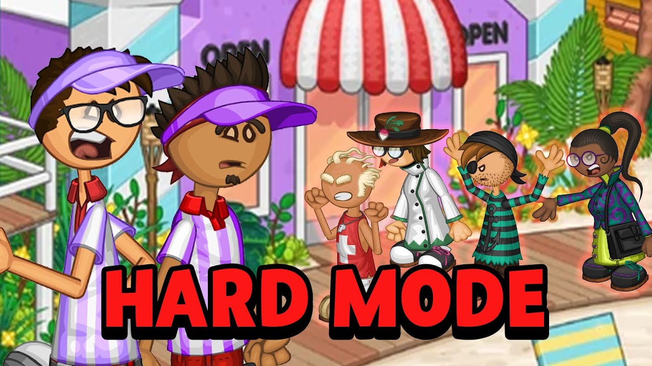 I tried Papa's Freezeria Deluxe on Hard Mode