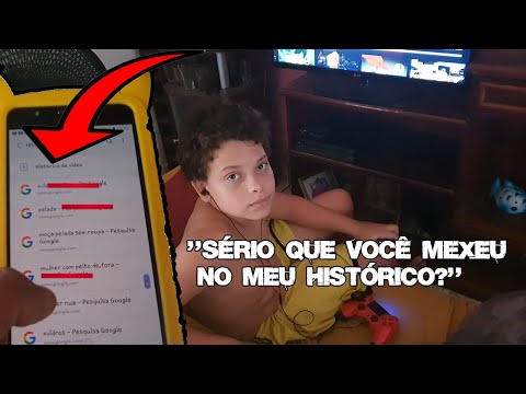 PEGUEI O CELULAR ESCONDIDO DO MEU IRMÃO E VI O HISTÓRICO DELE