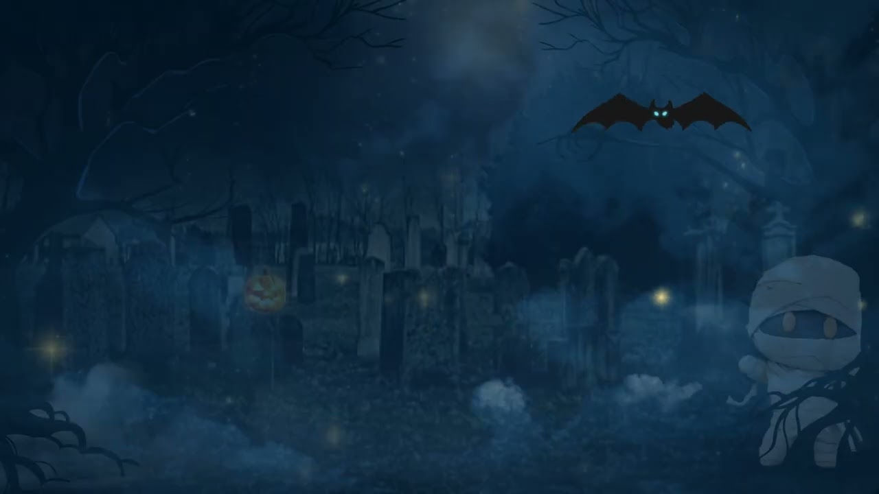 Halloween Background Video Loop Motion Graphics, Spooky Background