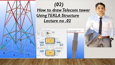 how to draw Telecom tower using Tekla Structure(P02)