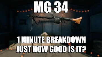 Enlisted Breakdowns || MG-34 everything you need to know in LESS THAN A MINUTE