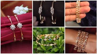 20 Best White Stone Bangle Designs 2023 || Latest Stone Bangles 2023|| Latest Diamond Bangles