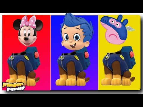 Learn Colors with Wrong Heads Peppa Pig Captain America and Paw Patrol Colors for Children