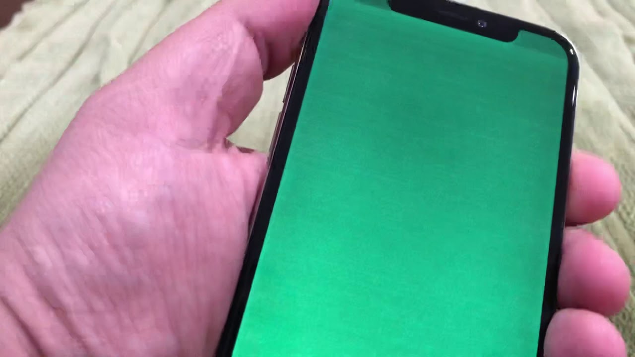 iPhone x water damage and green screen - YouTube