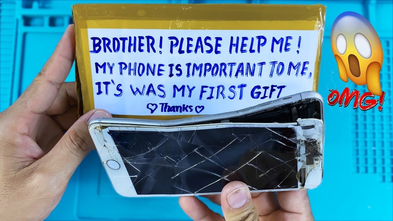 Update Restore iPhone 7 Plus Cracked - Restoration Destroyed Phone - Rebuild Broken Phone