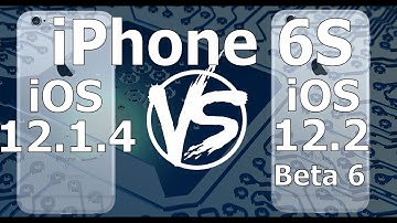 Speed Test : iPhone 6S - iOS 12.2 Beta 6 vs iOS 12.1.4 (iOS 12.2 Public Beta 6 Build # 16E5227a)