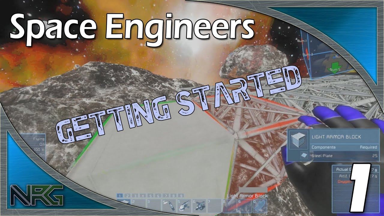 Space Engineers: Survival -S01E01- Getting Started - YouTube