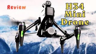H34 Mini Drone | Drone Review | 4K Camera, Brushless Motor &amp; 360° Obstacle Avoidance | Caring Guy