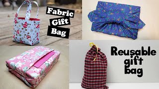 4 Fabric gift wrapping ideas