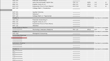 How to read your Degree Audit