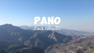 PANO LYRICS - by Zack tabudlo