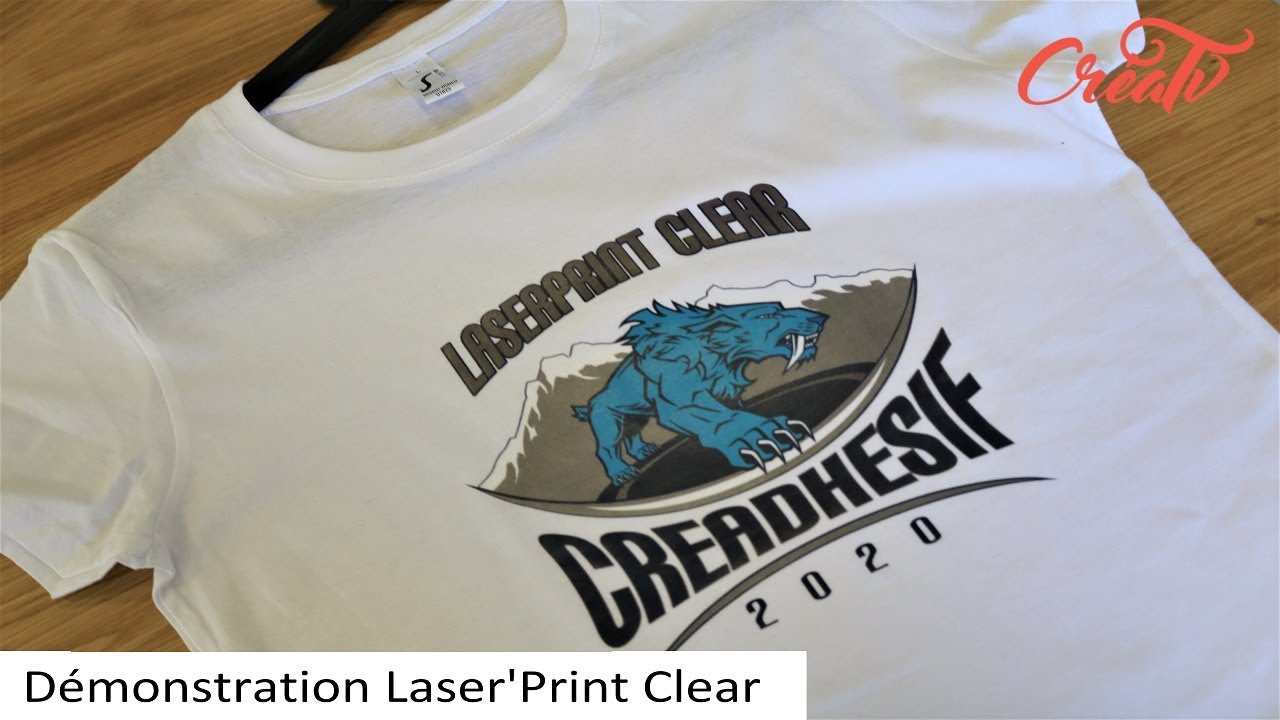 Créat'TV - Démonstration Flex Imprimable Laser'Print Clear 