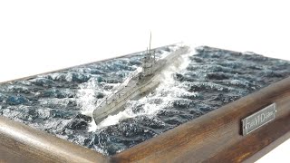 How to make UBoat sea diorama