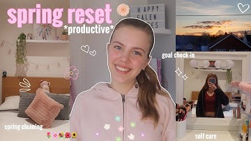 SPRING RESET 💐 preparing for spring, spring cleaning & goal setting
