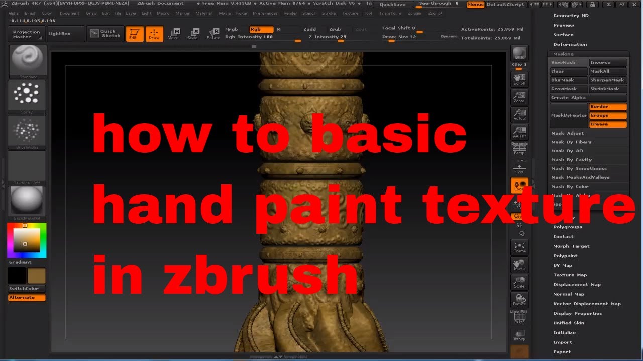 how to make peeling paint chips in zbrush