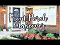 Front Porch Makeover! Summer 2021 | Painting Front Door | Adding Plants 🪴| Welcome Sign