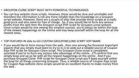 GROUPON CLONE SCRIPT | Groupon Php Script