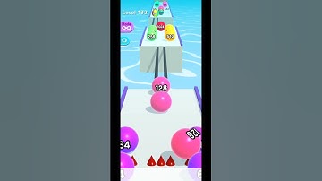 🏀✅🏀Level 132 Ball Run 2048 Infinity Satisfying Mobile Games #shorts #satisfying #entertainment #fun