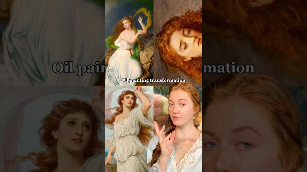 Makeup & hair to make me look like I stepped out of a painting! 🖼️ 