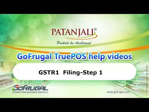 GoFrugal Patanjali-GSTR1 E- FIling | STEP 1 |