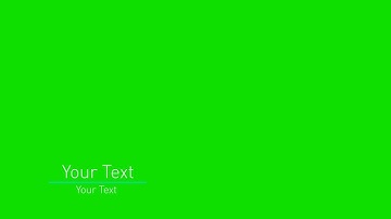 FREE MINIMALIST LOWER THIRD ON GREEN SCREEN! | AE Templates #2