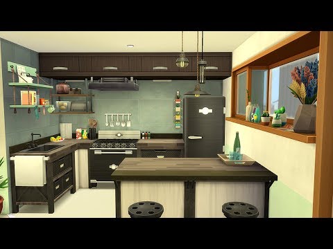 TINY ECO LIFESTYLE APARTMENT ? SIMS 4 SPEED BUILD STOP MOTION (PINECREST APARTMENTS #402, NO CC)