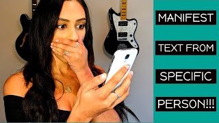 Manifest A TEXT INSTANTLY From A SPECIFIC PERSON!! by Kayla Michelle 61,210 views 2 years ago 23 minutes